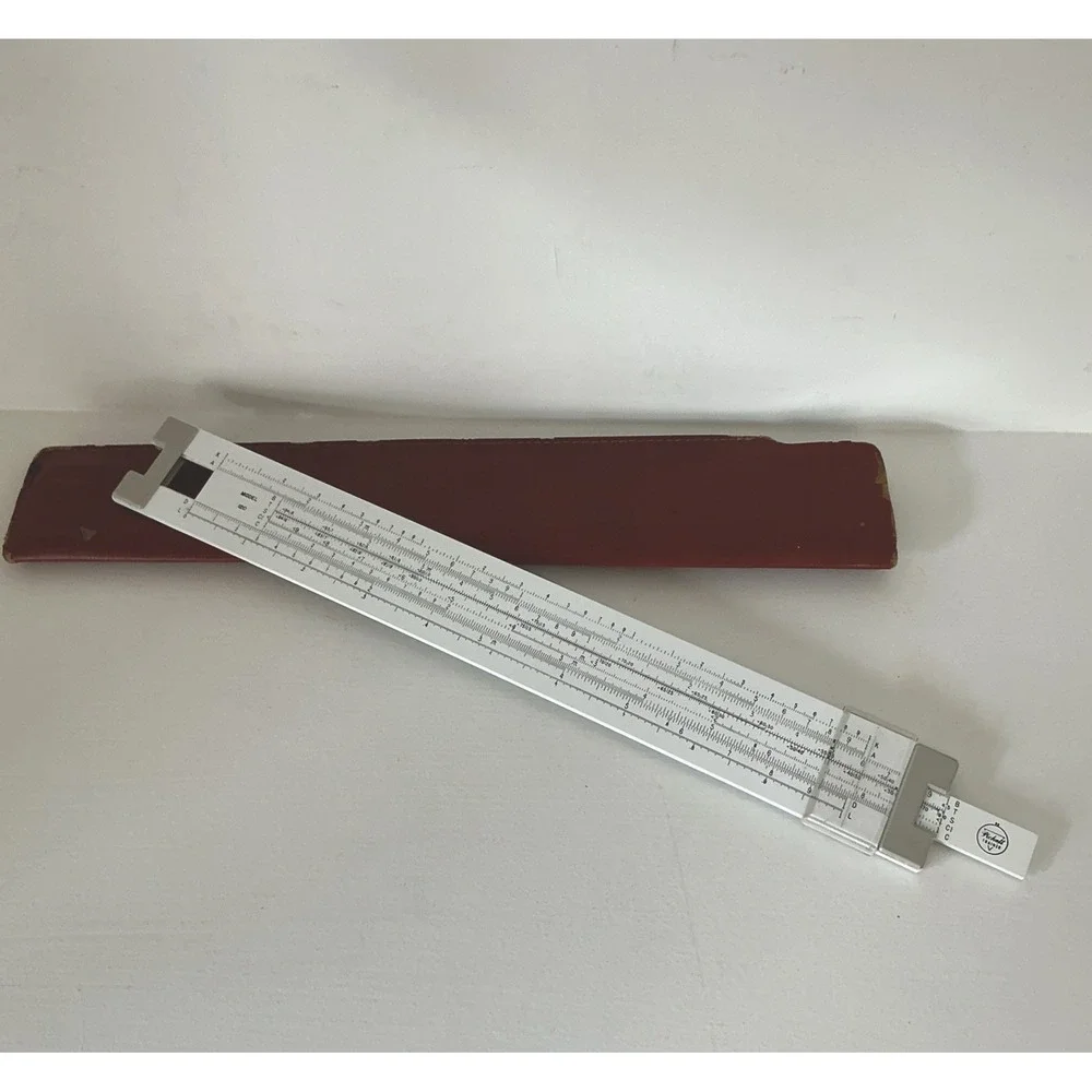 Pickett Model 120 Vintage Slide Rule with Leather Case – Engineering Tool